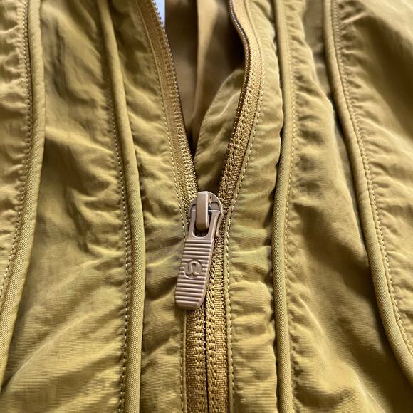 Lululemon Always Effortless Jacket Gold Spice Hooded Full Zip Active Size 6 - Picture 10 of 15
